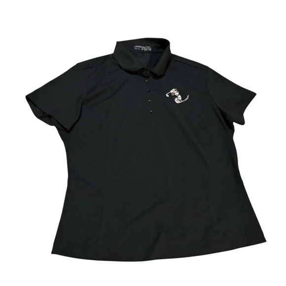 Nike Tops Nike Dri Fit Minnie Mouse Golf Polo Black Womens Xl